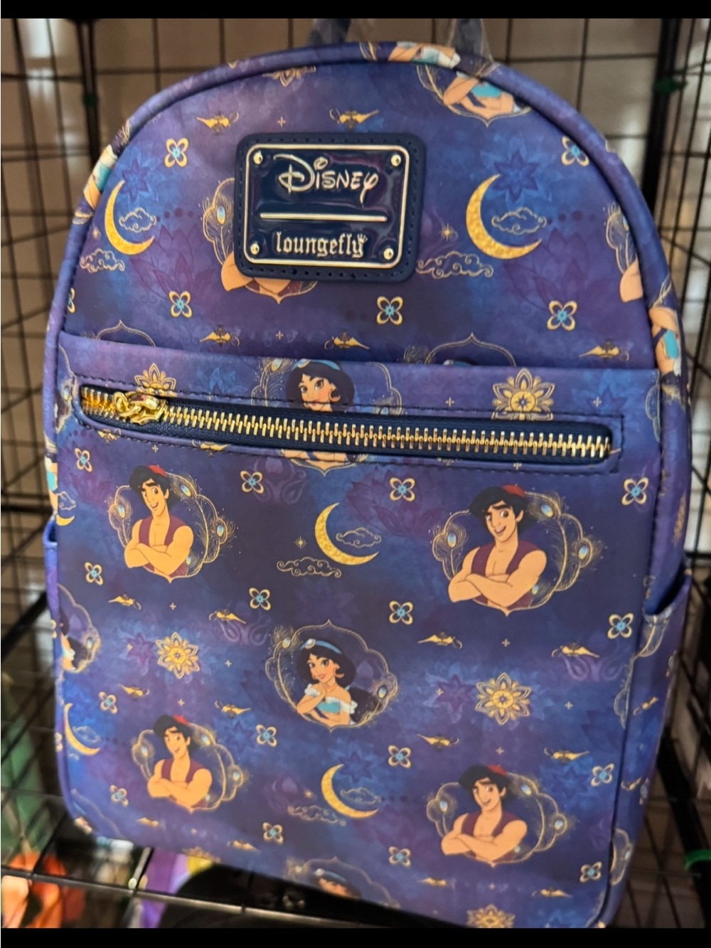 Disney Loungefly Aladdin Mini Backpack - Purple NWT E29